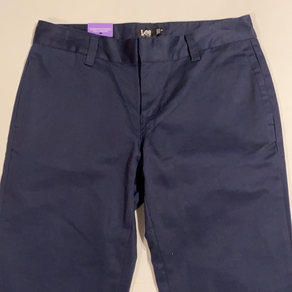 Lee Uniforms SZ 7 Juniors Low Rise Bootcut Navy Pants New D23 - Picture 3 of 13